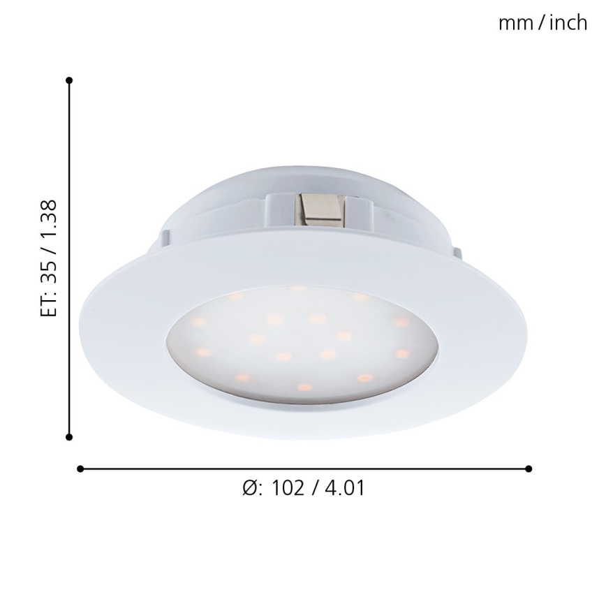 Eglo - LED Осветление за окачен таван 1xLED/12W/230V