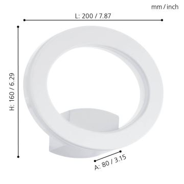 Eglo - LED Екстериорна Стенна лампа LED/10W/230V IP44