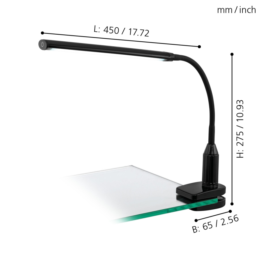Eglo - LED Димируема лампа на клипс LED/4,5W/230V