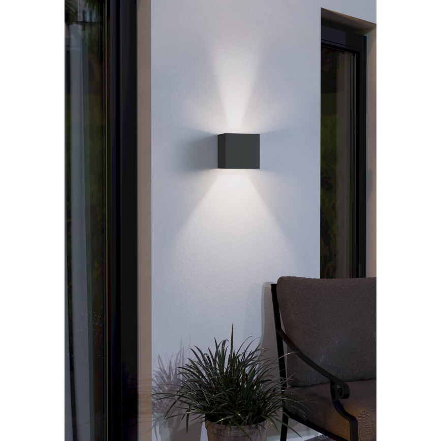 Eglo - LED Екстериорна Стенна лампа 2xLED/3,3W/230V IP54