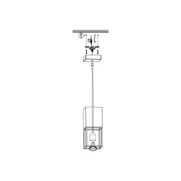 Eglo - LED Полилей на верижка 1xGU10/5W/230V