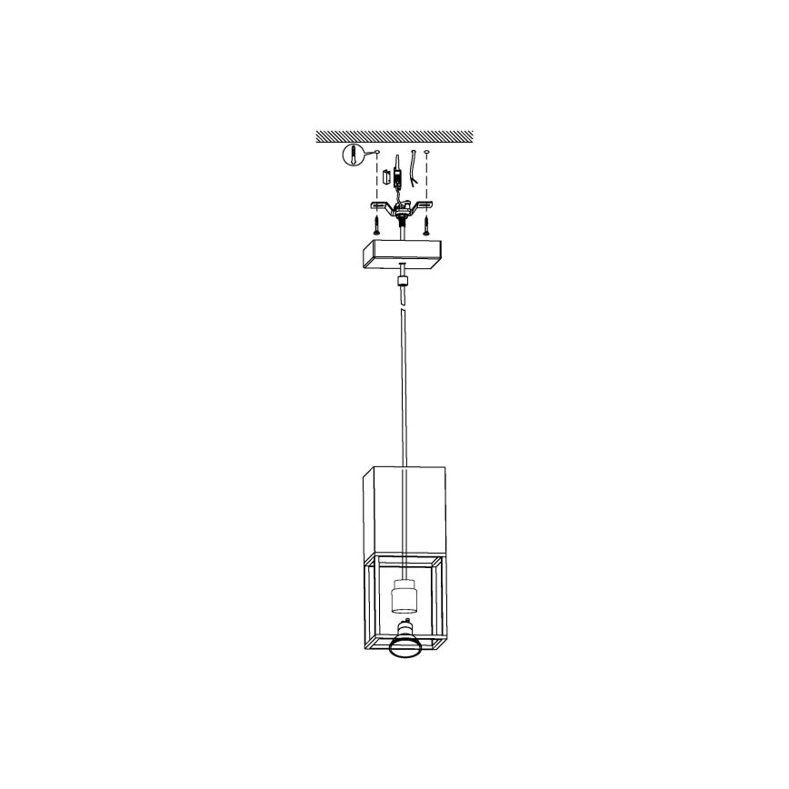 Eglo - LED Полилей на верижка 1xGU10/5W/230V