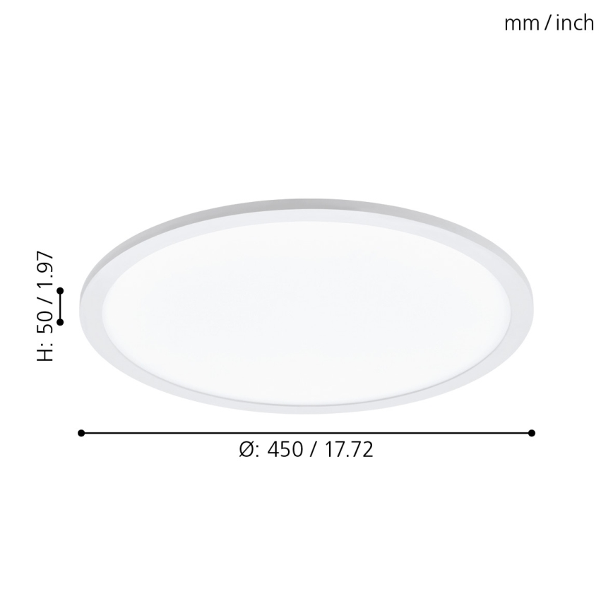 Eglo - LED Димируем плафон LED/19,5W/230V + д.у.