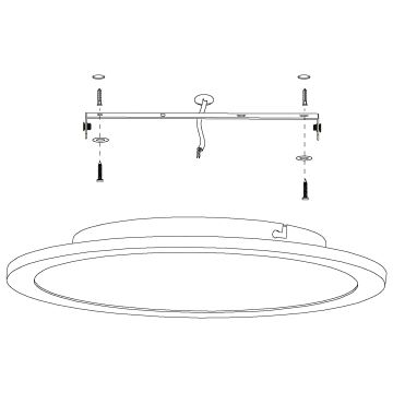 Eglo - LED Димируем плафон LED/19,5W/230V + д.у.