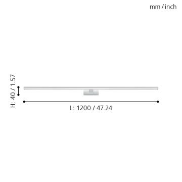 Eglo - LED Лампа за огледало в баня LED/14W/230V 4000K 120 см IP44