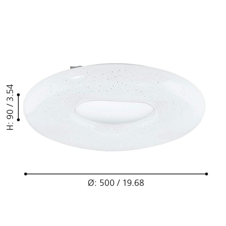 Eglo - LED Димируем плафон LED/24W/230V + дистанционно управление