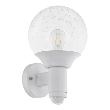 Eglo - Екстериорна Стенна лампа със сензор 1xE27/28W/230V IP44