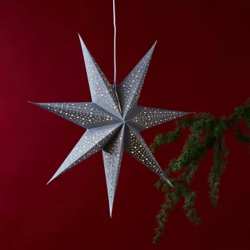 Eglo - Коледна декорация сребърна звезда