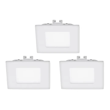 Eglo - Комплект 3x LED Осветление за окачен таван FUEVA 1 1xLED/2,7W/230V