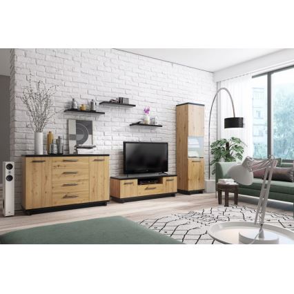 Етажерка VERRU 3,2x68 см черен