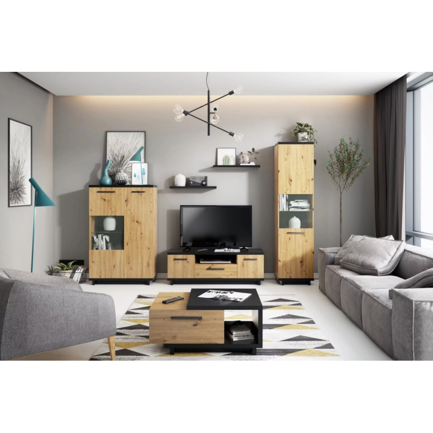 Етажерка VERRU 3,2x68 см черен