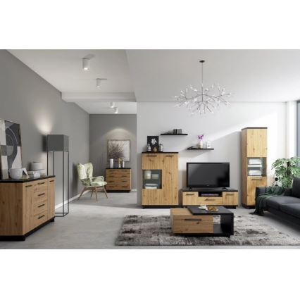 Етажерка VERRU 3,2x68 см черен