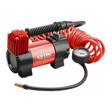 Extol Premium - Автомобилен компресор 12V с чанта и аксесоари