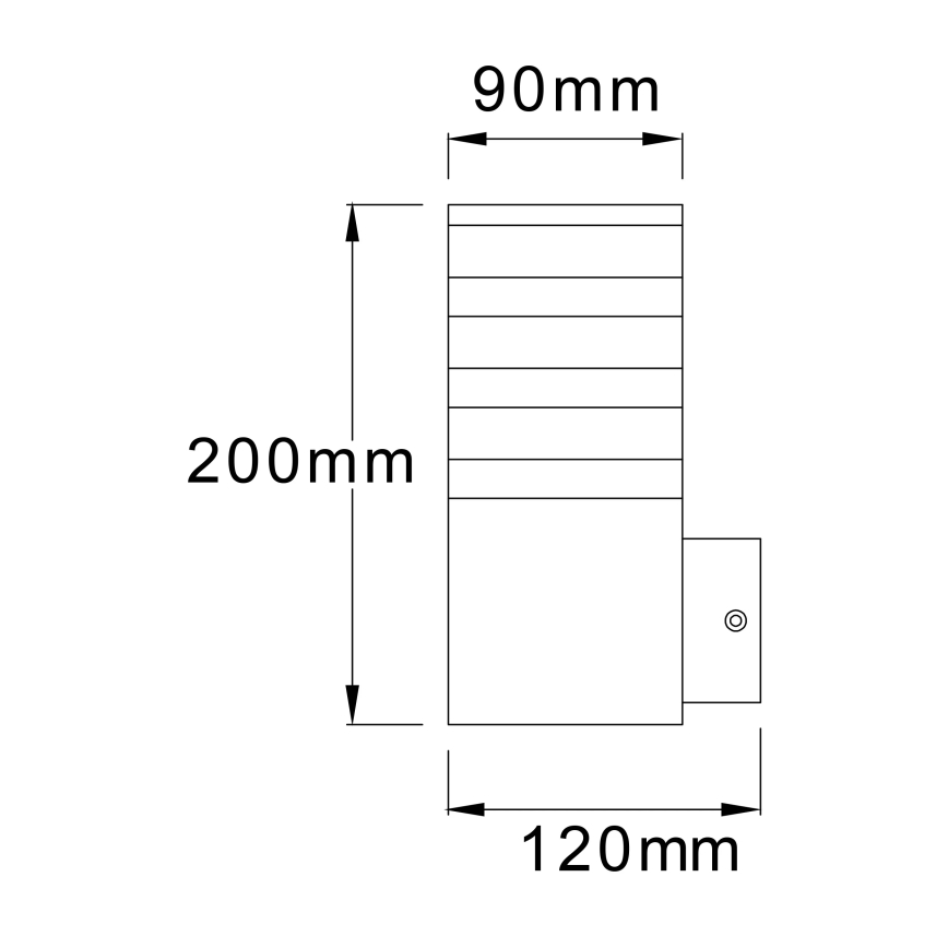 Екстериорен аплик със сензор TEKSAS 1xE27/12W/230V IP44