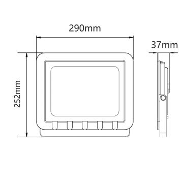 Екстериорен LED прожектор LED/100W/230V 6500K IP65