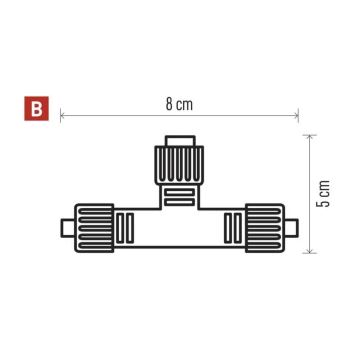 Екстериорен splitter за свързване на вериги IP44