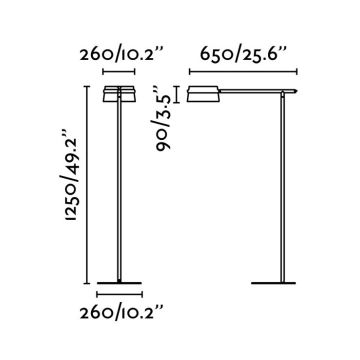 FARO 29569 - LED Димируем сензорен лампион LOOP LED/6W/230V