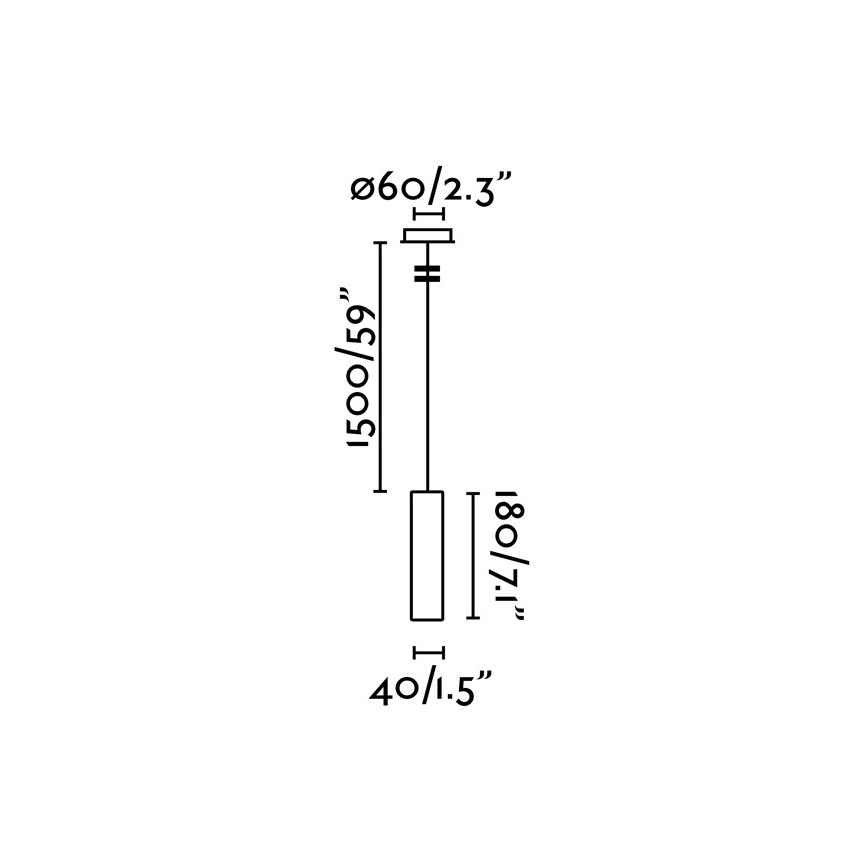 FARO 29895 - LED Висящ полилей ORA LED/4W/230V черен