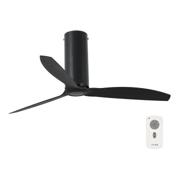 FARO 32060 - Вентилатор за таван TUBE FAN черен + дистанционно управление