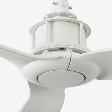 FARO 32101WP - Вентилатор за таван JUST FAN бял Ø 128 cm + дистанционно управление