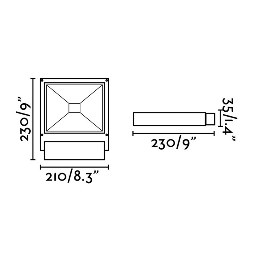 FARO 70261 - LED Прожектор KARL LED/12W/230V IP65