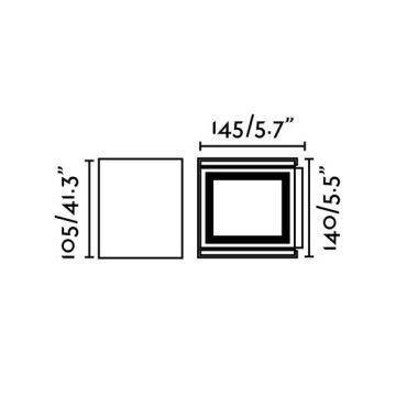 FARO 70270 - LED Екстериорен аплик OLAN 2xLED/3W/230V IP54