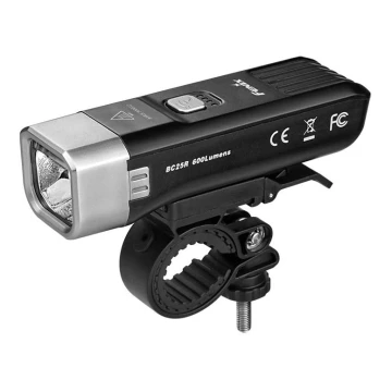 Fenix BC25R - LED Акумулаторна лампа за колело LED/USB IP66 600 lm 36 ч