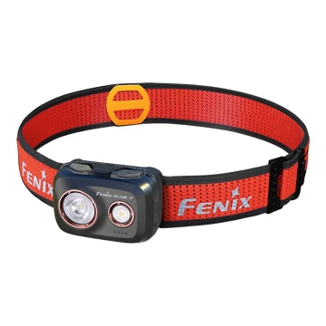 Fenix HL32RTBLCK - LED Акумулаторен челник LED/USB IP66 800 lm 300 ч. черен/оранжев
