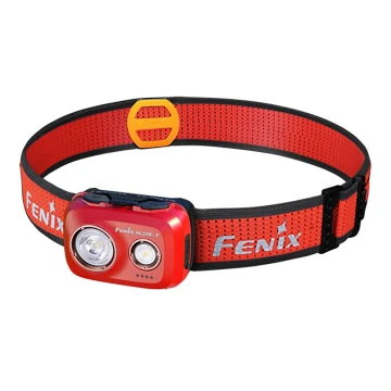 Fenix HL32RTRED - LED Акумулаторен челник LED/USB IP66 800 lm 300 ч. червен/оранжев