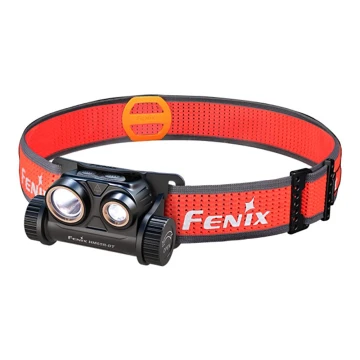 Fenix HM65RDTBLC - LED Акумулаторен челник LED/USB IP68 1500 lm 300 ч. черен/оранжев