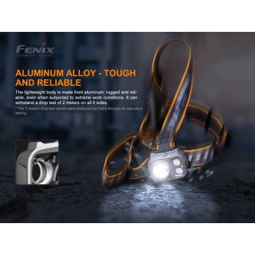 Fenix HP25RV20 - LED димируем акумулаторен челник 3xLED/1x21700 IP66 1600 lm 800 ч.