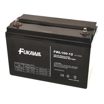 FUKAWA FWL 100-12 - Оловен акумулаторr 12V/100 Ah/винт M6