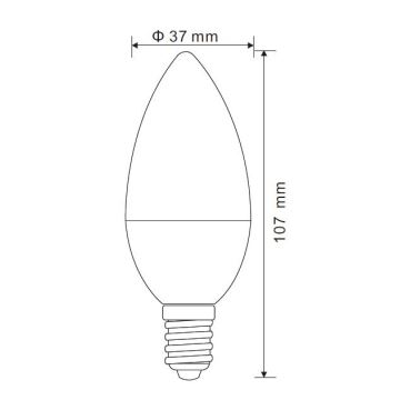 Globo - LED Димируема крушка E14/5W/230V 4000K