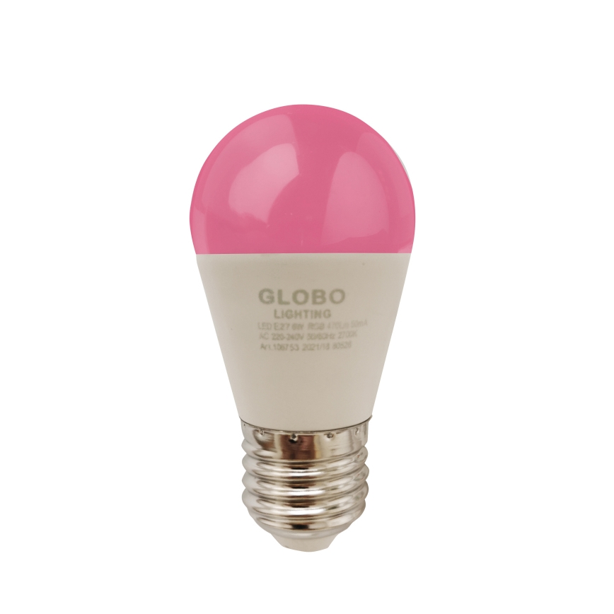 Globo - LED RGBW Димируема крушка E27/6W/230V 3000K + дистанционно управление