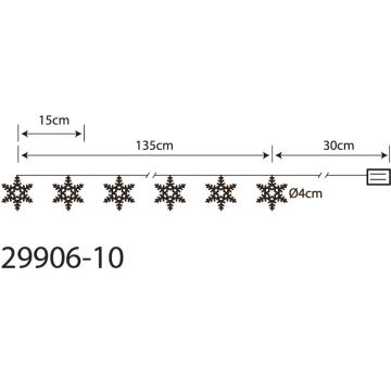 Globo 29906-10 - LED Декоративна верига 10xLED / 0,03W / 2xAA