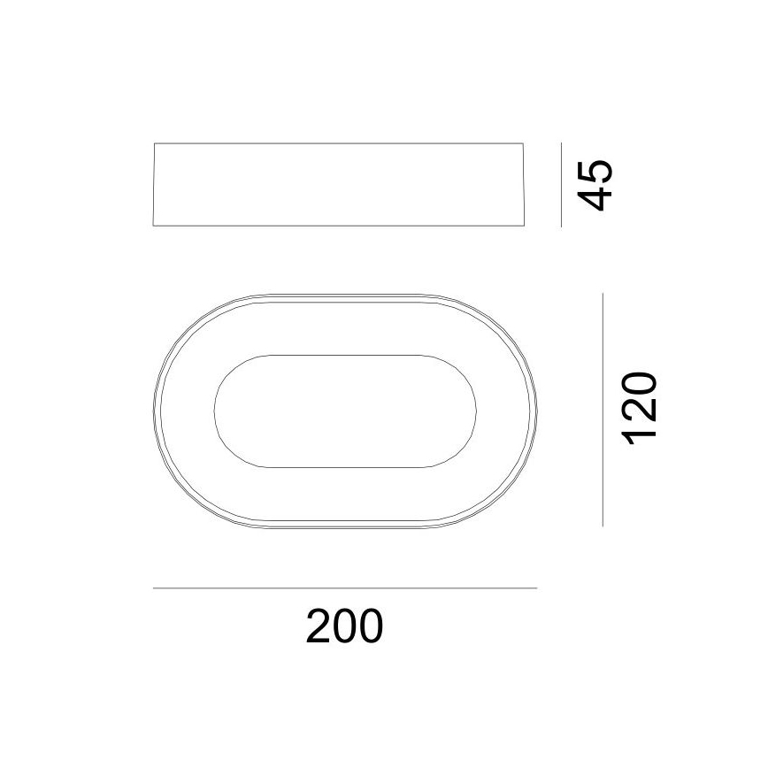 Globo - LED Екстериорен аплик LED/12W/230V IP65