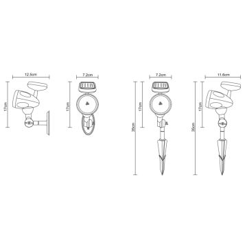 Globo - LED Соларно осветление 3xLED/0,06W IP44