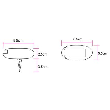 Globo - К-кт 3x LED Соларна лампа 3xLED/0,06W/3,2V IP44