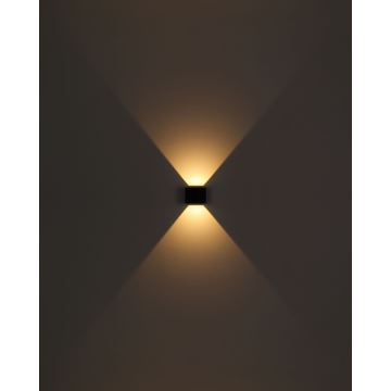 Globo - LED Екстериорен аплик 2xLED/3W/230V IP44 черен