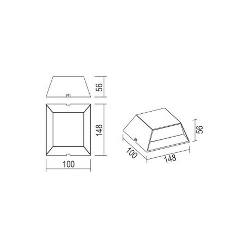 Globo - LED Екстериорен аплик LED/7W/230V IP54 антрацит