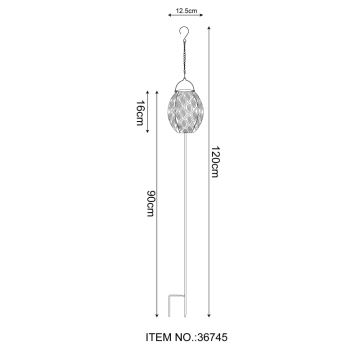 Globo - LED Соларна лампа 3в1 LED/0,06W/3,2V 3000K IP44