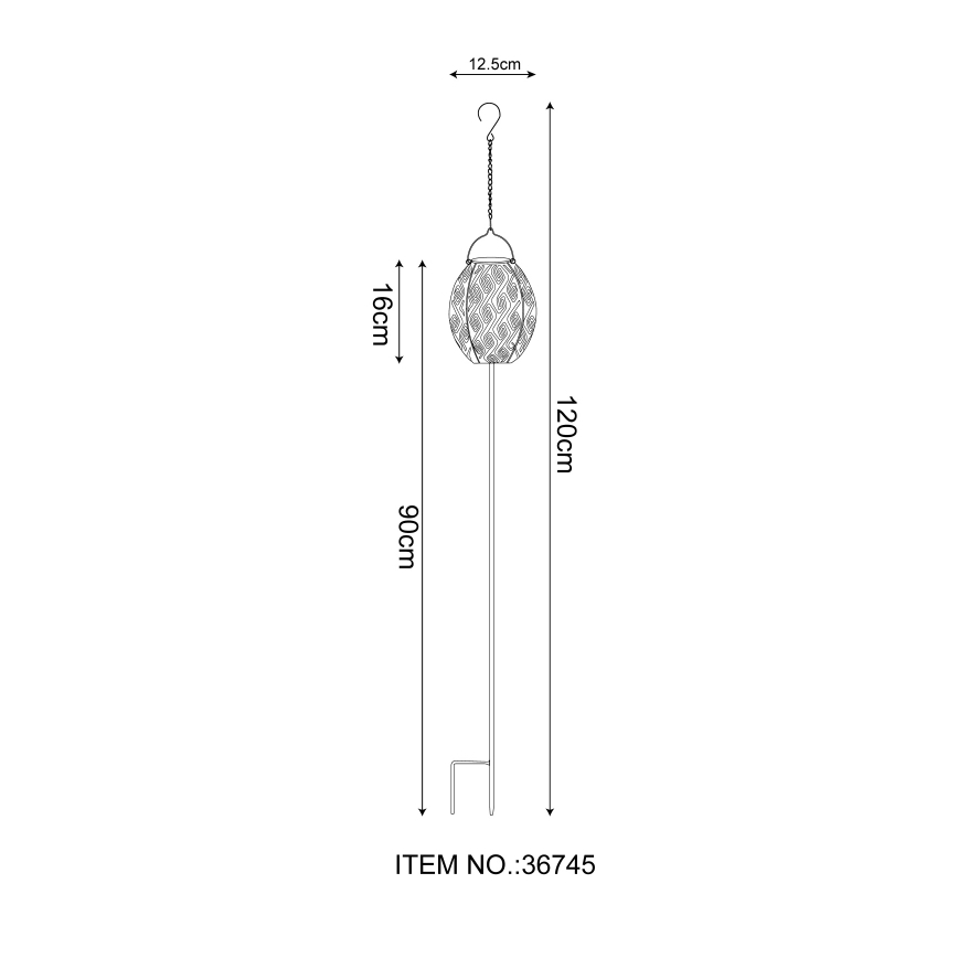 Globo - LED Соларна лампа 3в1 LED/0,06W/3,2V 3000K IP44