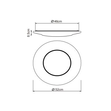 Globo - LED Плафониера LED/24W/230V 3000/4500/6500K