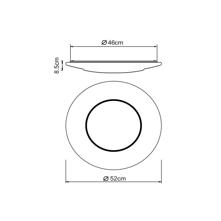 Globo - LED Плафониера LED/24W/230V 3000/4500/6500K