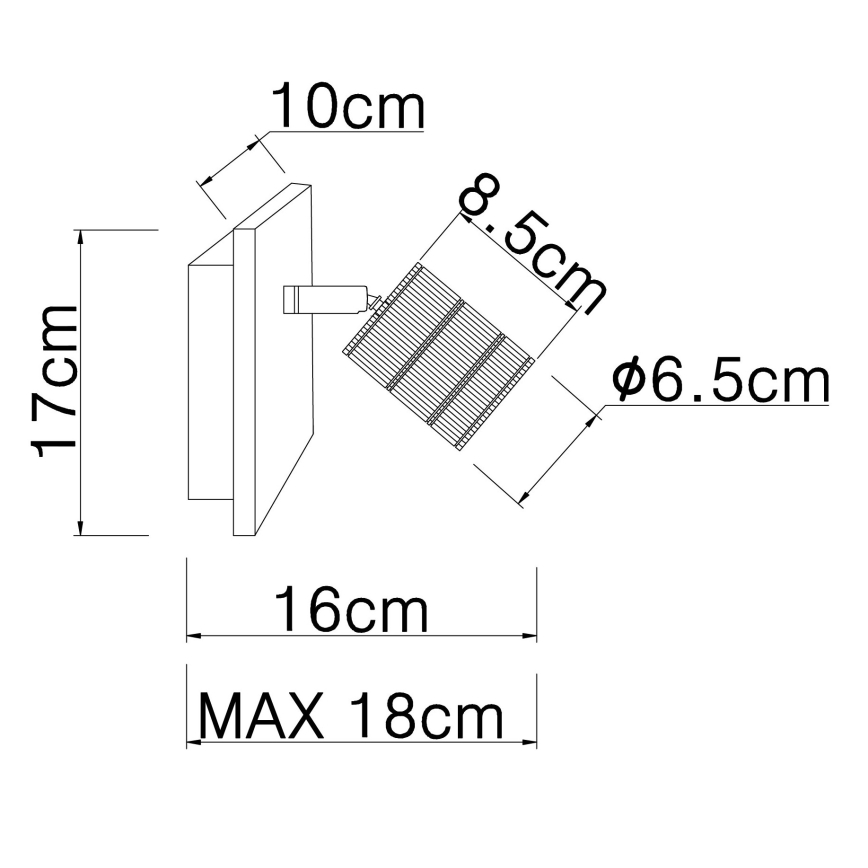 Globo - Стенен спот 1xE27/60W/230V