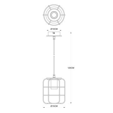 Globo - Висящ полилей 1xE27/40W/230V