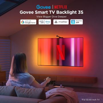 Govee - Backlight 3S Netflix TV 55-65" SMART LED подсветка RGBICW Wi-Fi + дистанционно управление