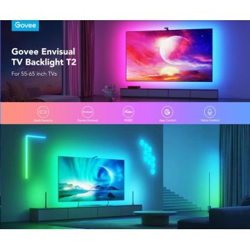 Govee - DreamView T2 DUAL TV 55-65" SMART LED подсветка RGBIC Wi-Fi + дистанционно управление