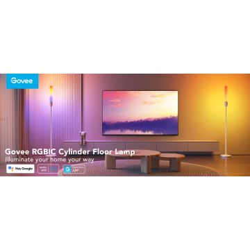 Govee - LED Димируем лампион CYLINDER SMART RGBICWW 2200-6500K
