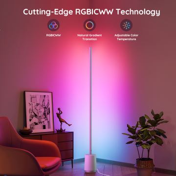Govee - LED Димируем лампион Lyra Smart RGBICWW 2200-6500K Wi-Fi + дистанционно управление